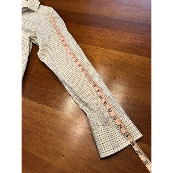 Medium Purple Label Ralph Lauren Checkered Long Sleeve Button Up Made In Italy - Picture 9 of 13